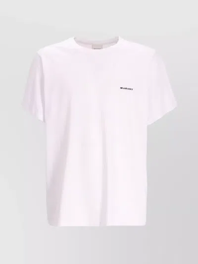 Isabel Marant Round Neckline Jersey T-shirt Shirt In White
