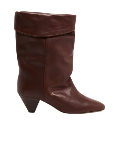 Isabel Marant Round Toe Ankle Boots