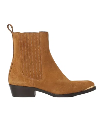 Isabel Marant Round-toe Ankle Boots In Multi