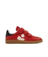 Isabel Marant Suede Sneakers With Rubber Sole And Contrast Heel Tab In Multi