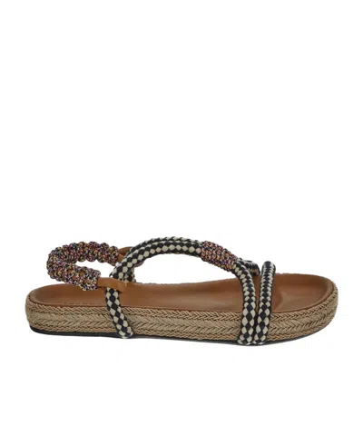 Isabel Marant Round Toe Flat Sandals In Beige