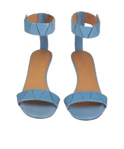 Isabel Marant Round Toe High Heel Sandals In Blue