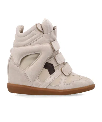 Isabel Marant Round Toe High Top Casual Shoes In Neutral