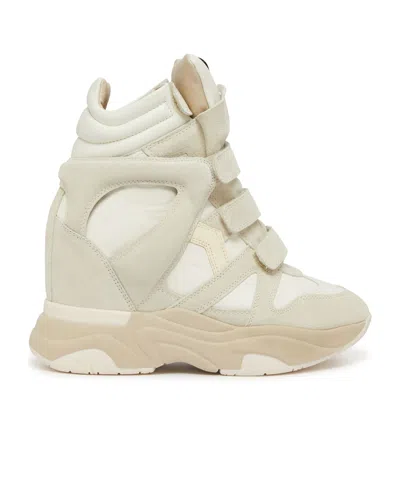 Isabel Marant Round Toe High Top Sneakers In Nude