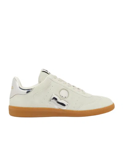 Isabel Marant Bryce Low-top Leather Sneakers In Taupe Comb