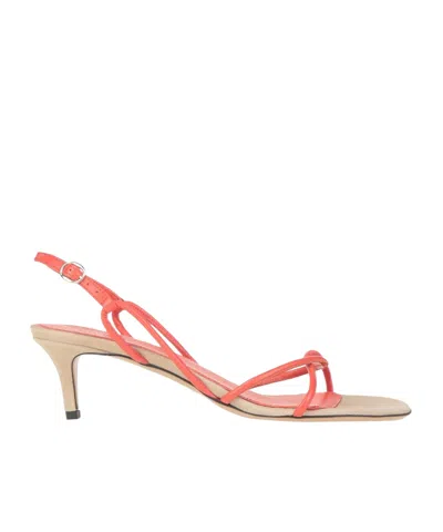 Isabel Marant Round Toe Slingback Sandals In Animal Print