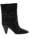 Isabel Marant Woman Ankle Boots Black Size 5 Leather In Black
