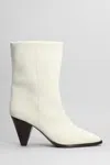 Isabel Marant Suede Rouxa Ankle Boots 60 In Beige