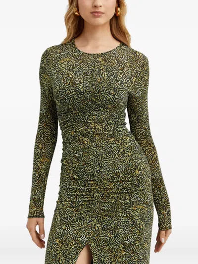 Isabel Marant Ruched Blouse In Green