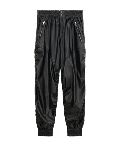 Isabel Marant Ruched Cropped Trousers In Black