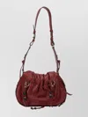 Isabel Marant Ruched Shoulder Bag Adjustable Strap In Red