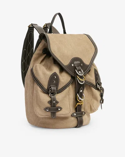 Isabel Marant Yumbo Small Backpack In Brown