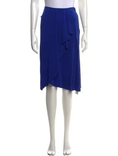 Pre-owned Isabel Marant Ruffle Embellishment Midi Length Skirt In Blue
