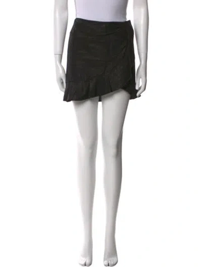 Pre-owned Isabel Marant Ruffle Embellishment Mini Skirt In Black