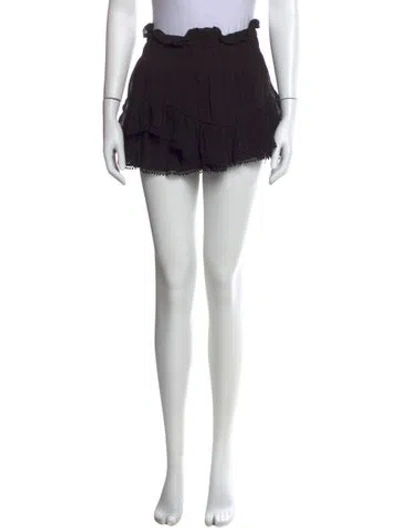 Pre-owned Isabel Marant Ruffle Embellishment Mini Skirt In Black