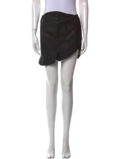 Pre-owned Isabel Marant Ruffle Embellishment Mini Skirt In Black