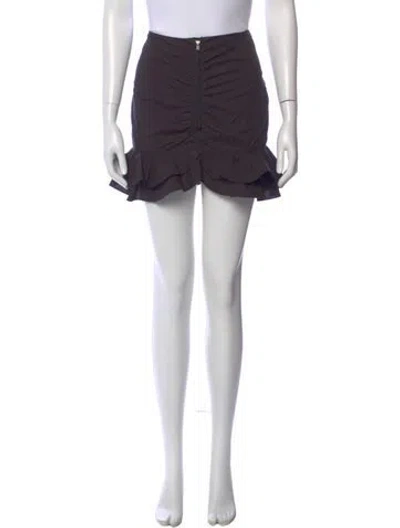 Pre-owned Isabel Marant Ruffle Embellishment Mini Skirt In Black