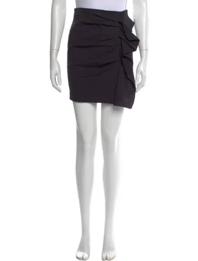 Pre-owned Isabel Marant Ruffle Embellishment Mini Skirt In Black