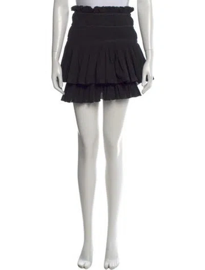 Pre-owned Isabel Marant Ruffle Embellishment Mini Skirt In Black