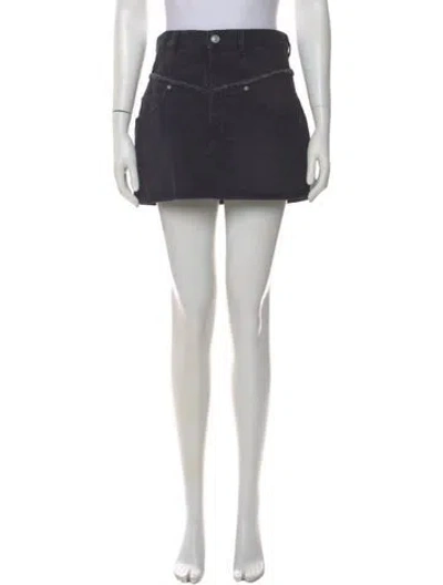 Pre-owned Isabel Marant Ruffle Embellishment Mini Skirt In Black