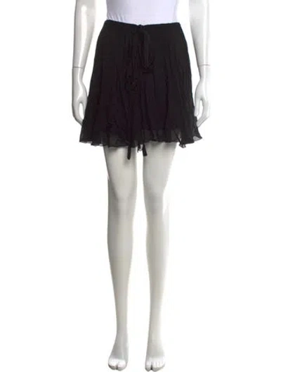 Pre-owned Isabel Marant Ruffle Embellishment Mini Skirt In Black