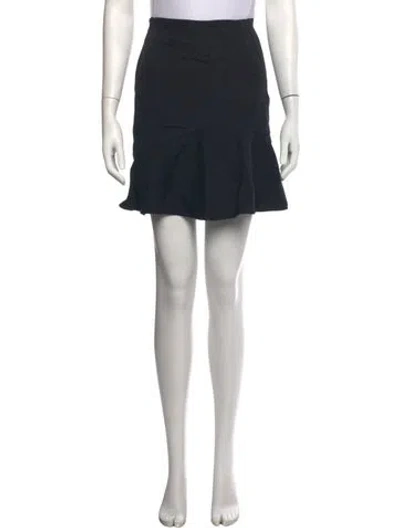 Pre-owned Isabel Marant Ruffle Embellishment Mini Skirt In Black