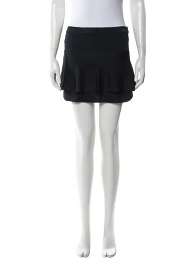 Pre-owned Isabel Marant Ruffle Embellishment Mini Skirt In Blue