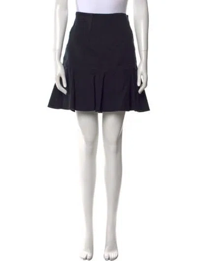 Pre-owned Isabel Marant Ruffle Embellishment Mini Skirt In Blue