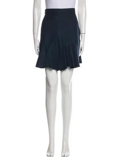 Pre-owned Isabel Marant Ruffle Embellishment Mini Skirt In Blue