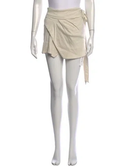 Pre-owned Isabel Marant Ruffle Embellishment Mini Skirt In Neutral