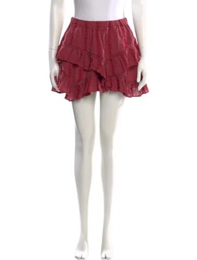 Pre-owned Isabel Marant Ruffle Embellishment Mini Skirt In Pink