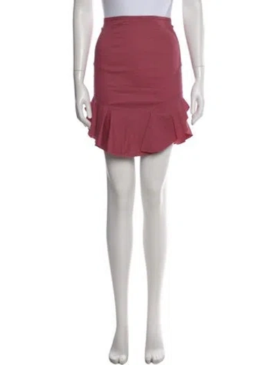 Pre-owned Isabel Marant Ruffle Embellishment Mini Skirt In Pink