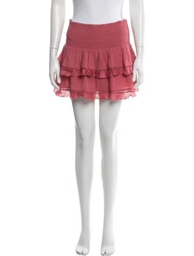 Pre-owned Isabel Marant Ruffle Embellishment Mini Skirt In Pink