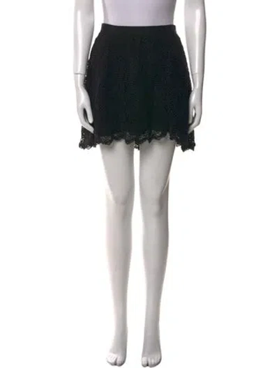 Pre-owned Isabel Marant Ruffle Embellishment Mini Skirt W/ Tags In Black