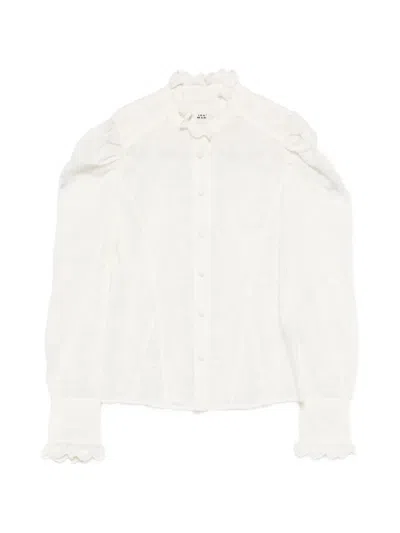 Isabel Marant Ruffled-detail Shirt In White