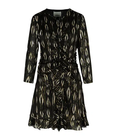 Isabel Marant Ruffled Dress In Black