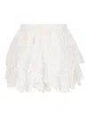 Isabel Marant Ruffled Eyelet Mini Skirt In White
