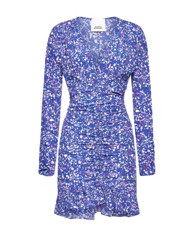 ISABEL MARANT ISABEL MARANT LARA V-NECK LONG SLEEVED DRESS