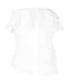 Isabel Marant Ruffle Detail Sleeveless Top In White
