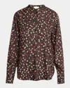 Isabel Marant Rusak Polka Dot Silk-blend Blouse In Multi
