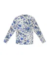 Isabel Marant Rusak Silk Rose Print Blouse In Multi