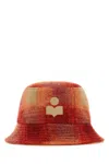 Isabel Marant Rustic Logo Bucket Hat In Rust