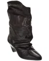 Isabel Marant 40mm Ryska-gb Leather Slouchy Boots In Black