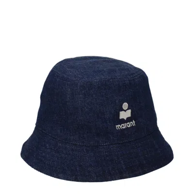 Isabel Marant Cotton Blue Women's Hat In Transparent