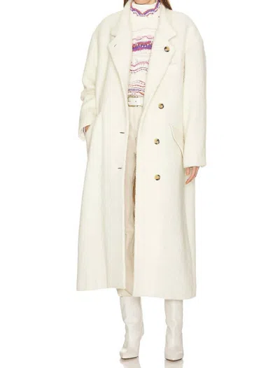 Isabel Marant Sabine Coat In Ecru In White