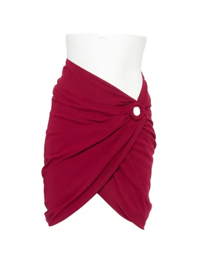 Isabel Marant Sabrina Mini Skirt In Burgundy