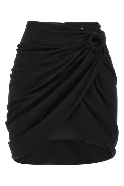 Isabel Marant 'sabrina' Skirt With Asymmetrical Draping In Black