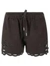 Isabel Marant Safa Shorts In Faded Black