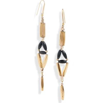 Isabel Marant Sahale Beaded Drop Earrings In Black