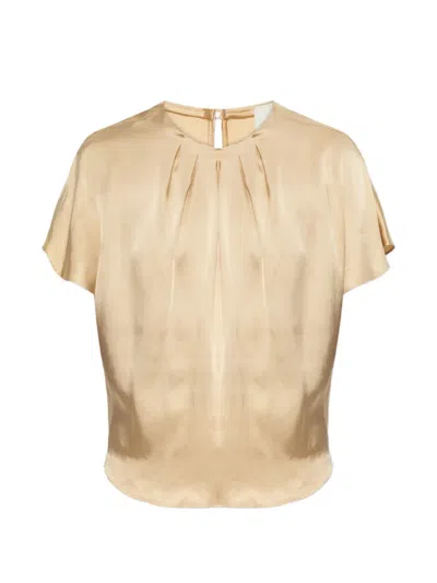 Isabel Marant Sakine Satin Blouse In Neutral